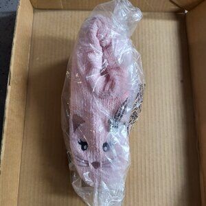 Capelli New York Cat Slipper Sox-Pink M/L NWT With Faux Fur and Grippers